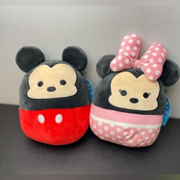 New Disney Squishmallows Mickey Mouse & Minnie Mouse Set 7” - Picture 12 of 13